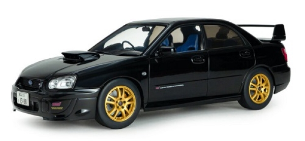 421186605 Subaru Impreza WRX STI 2004 black 1:18